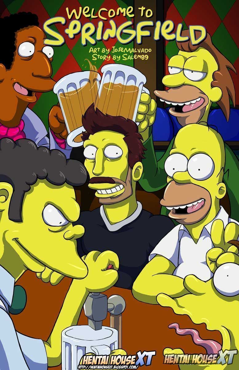 Quadrinho pornô Marge dando para amigo do Homer